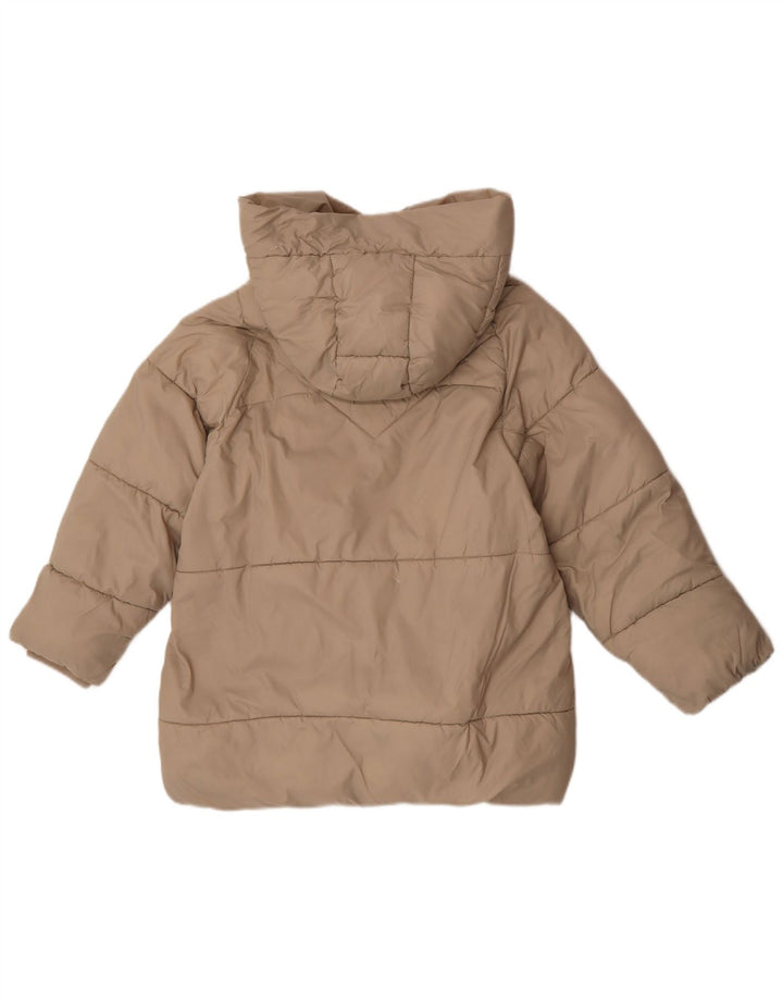Zara Veste matelassée à capuche fille 11-12 ans Beige Polyester