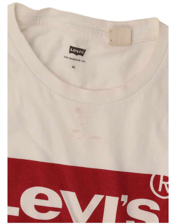 Levi's Tee-Shirt Graphique Homme XL Blanc