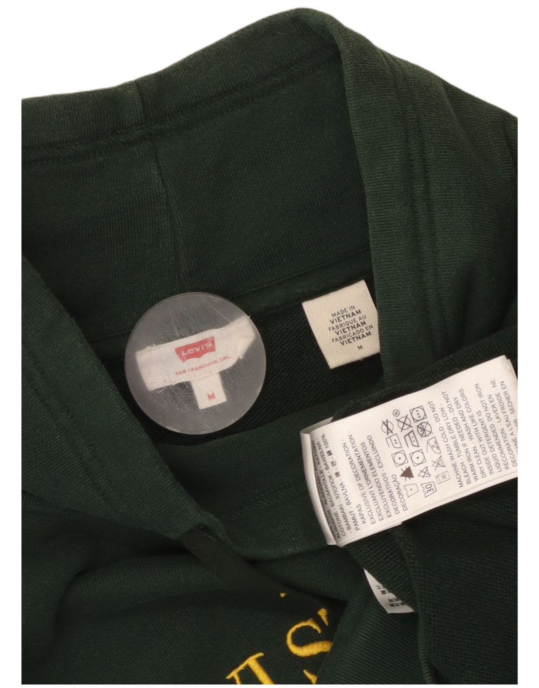 LEVI'S Sweat-shirt graphique surdimensionné pour femme UK 14 Vert moyen