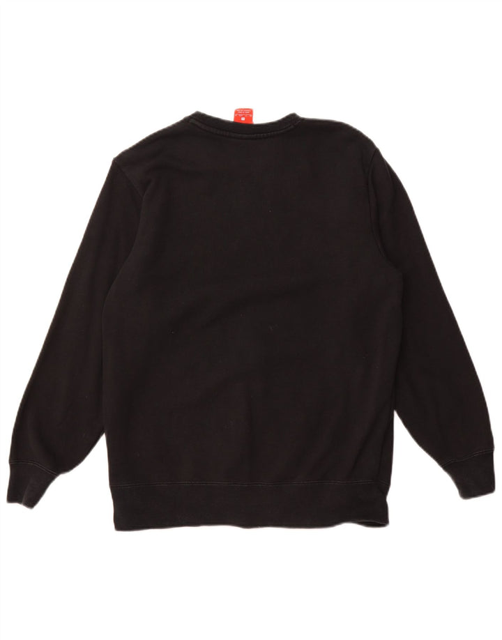 NIKE Sweat-shirt surdimensionné graphique pour femme UK 6 XS Coton noir