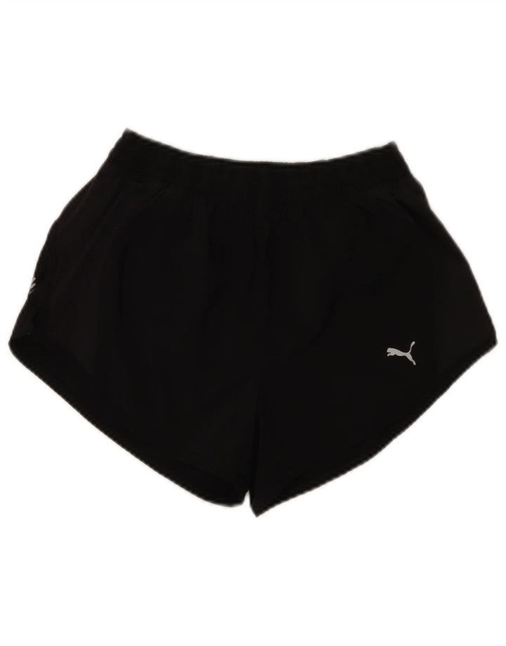Puma Short de sport pour femme UK 10 Small Noir Polyester