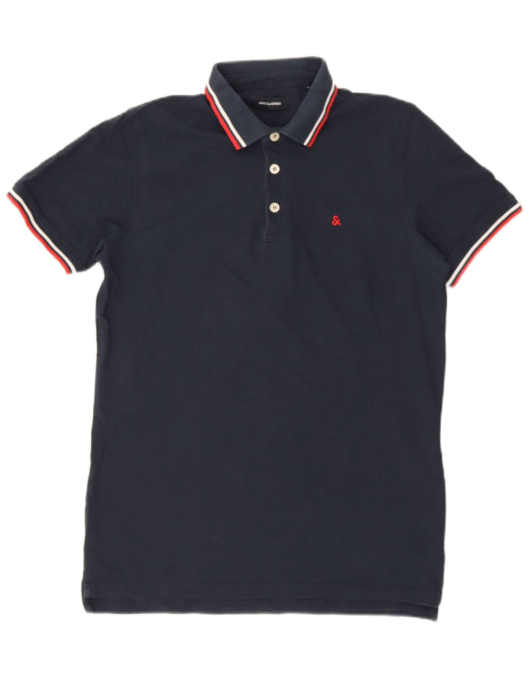Jack & Jones Polo Homme Bleu Marine Moyen Coton