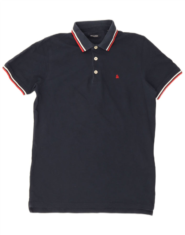 Jack & Jones Polo Homme Bleu Marine Moyen Coton