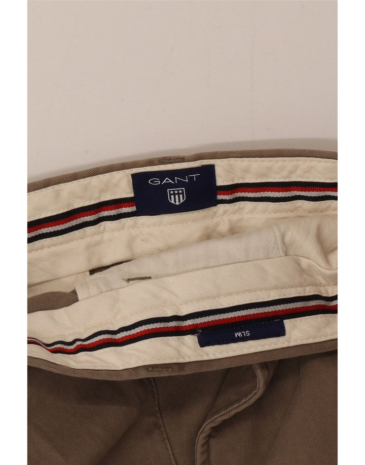 Gant Pantalon Chino Slim Homme W40 L32 Kaki