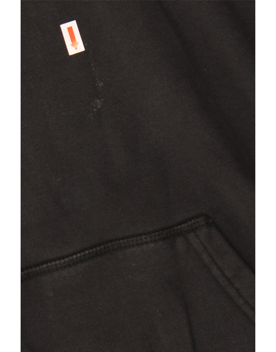 ADIDAS Pull à capuche surdimensionné graphique pour femme UK 12 en coton noir moyen