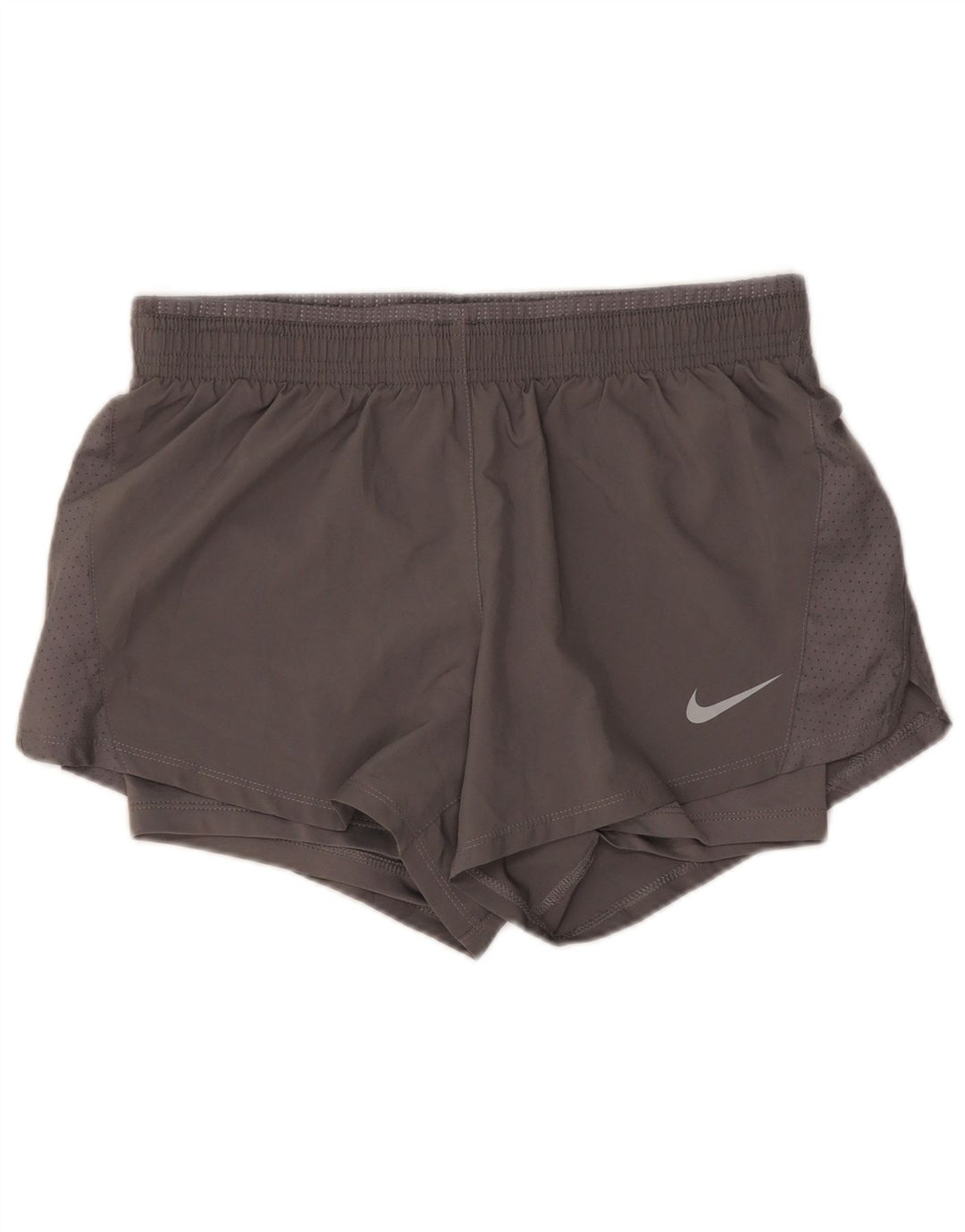 Nike Short de sport Dri Fit pour femme UK 10 Petit Gris
