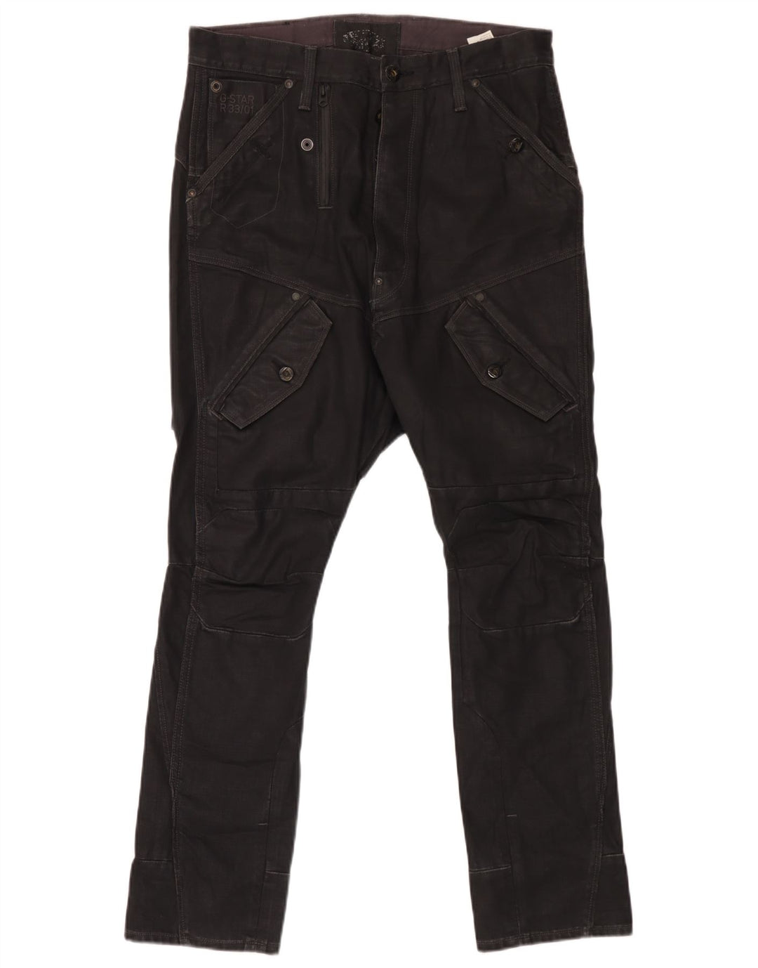 G-Star Pantalon Cargo Slim Homme W33 L32 Coton Noir