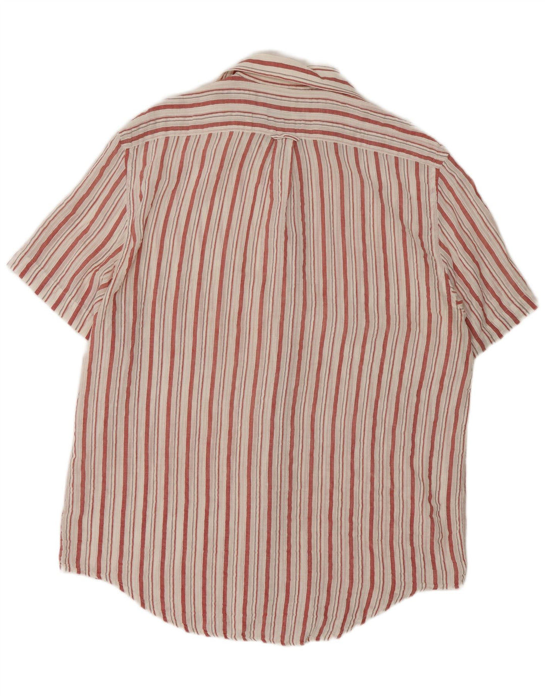 Cacharel Chemise à Manches Courtes Homme Large Rayé Blanc