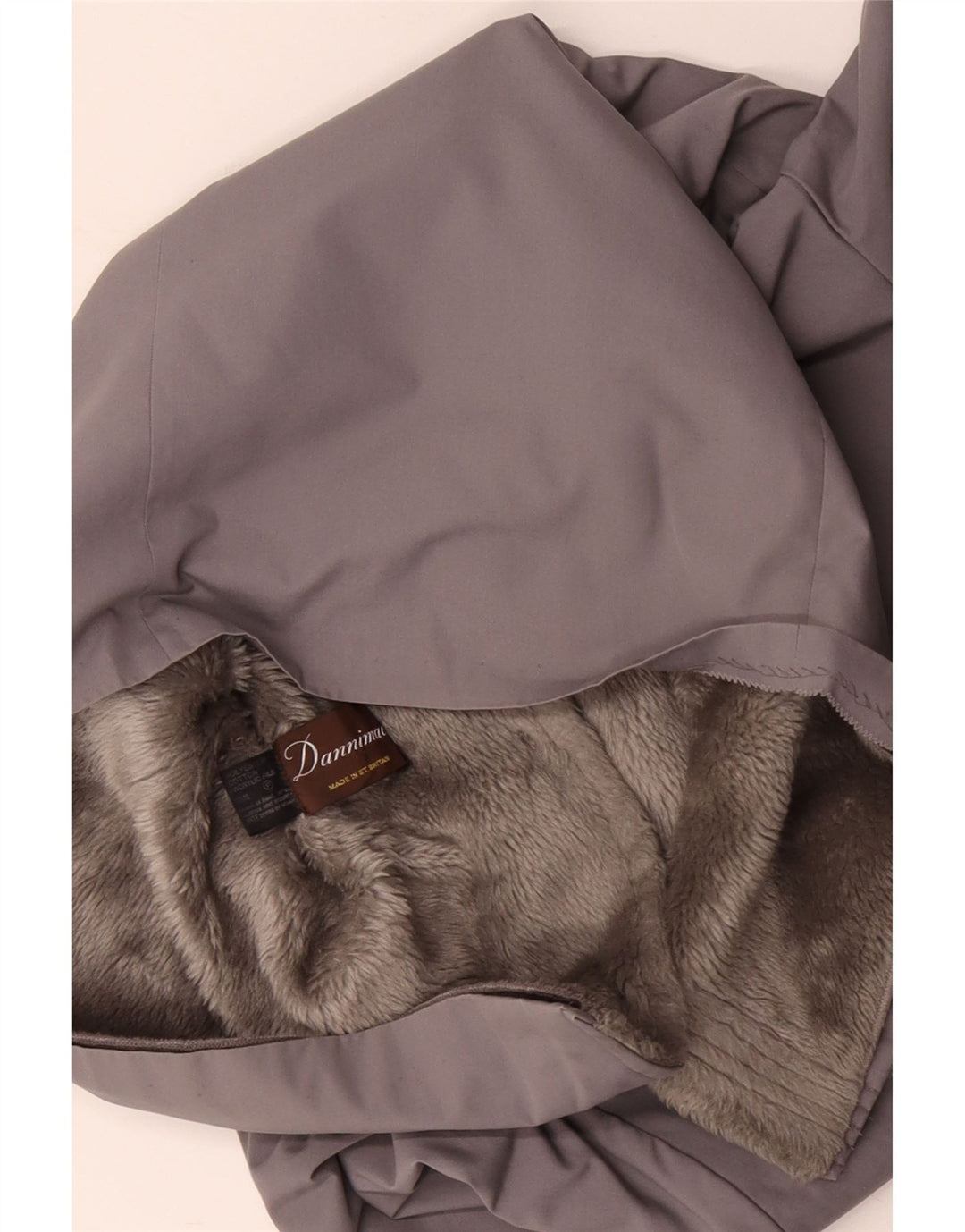 DANNIMAC Manteau Sherpa Femme UK 18 XL Coton Gris