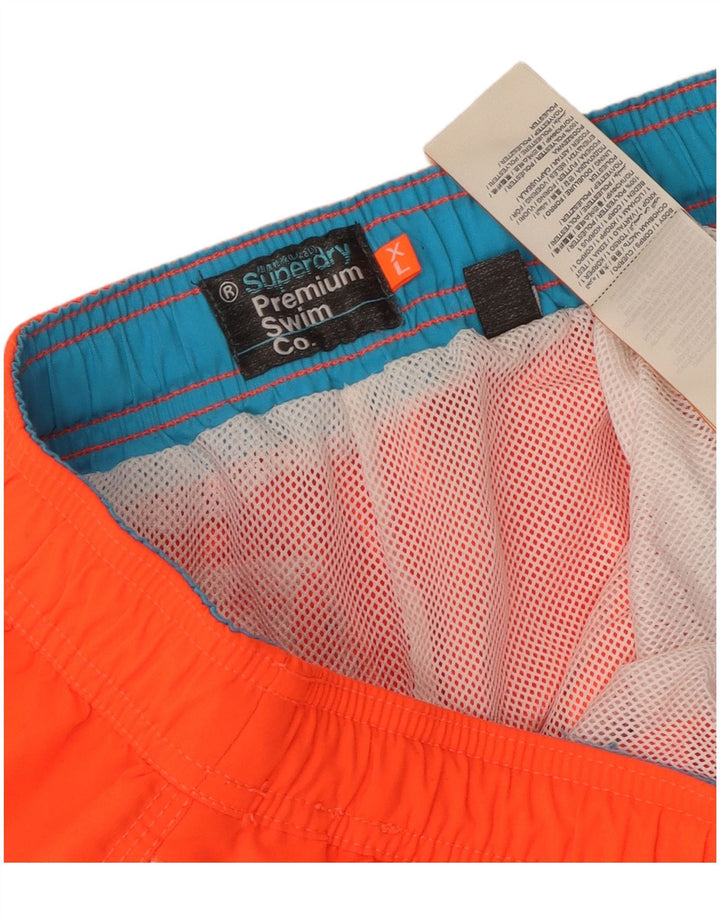 Superdry Short de Bain Graphique Homme XL Orange Polyester