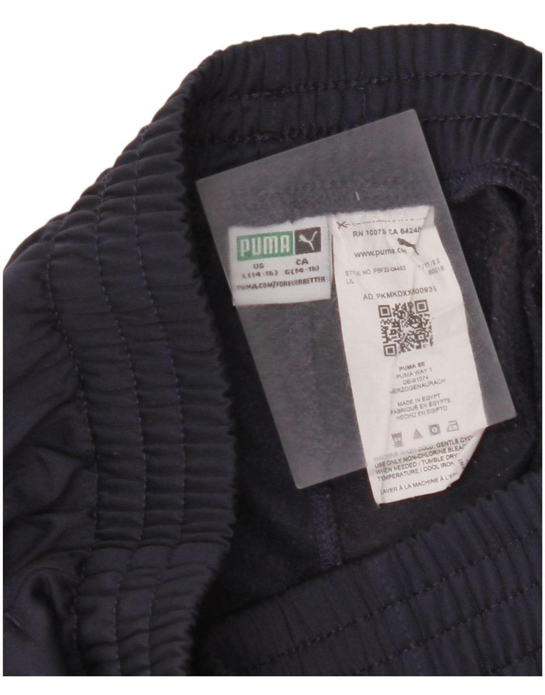 PUMA Pantalon de survêtement graphique pour garçon 13-14 ans Bleu marine Taille L