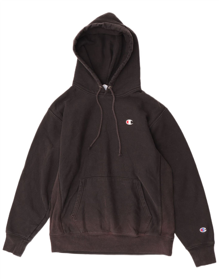 Champion Pull à capuche Reverse Weave pour homme en coton noir Taille L