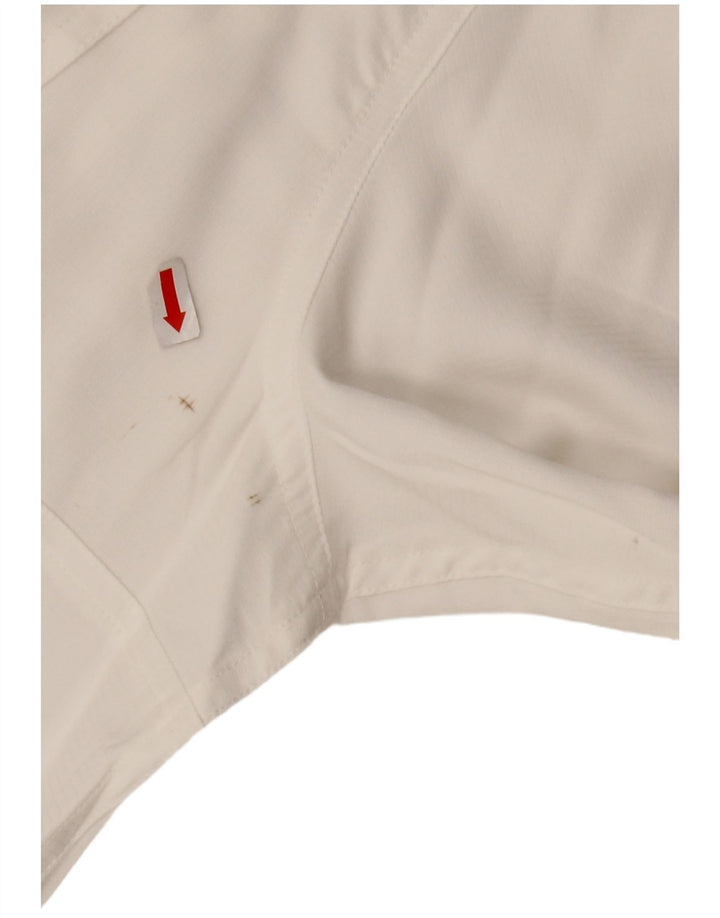 EDDIE BAUER Chemise à manches courtes pour hommes XL Blanc Polyester