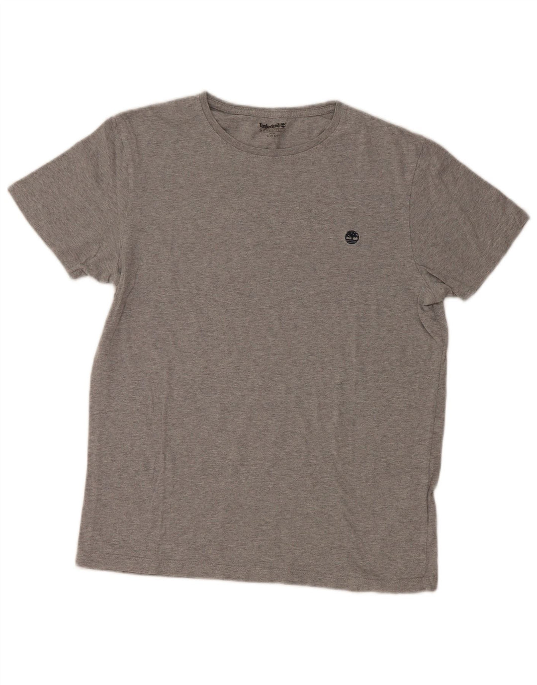 Timberland T-Shirt Slim Fit Homme Gris Moyen Coton