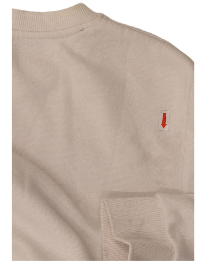 TOMMY HILFIGER Robe pull graphique pour femme UK 16 Large White Colourblock