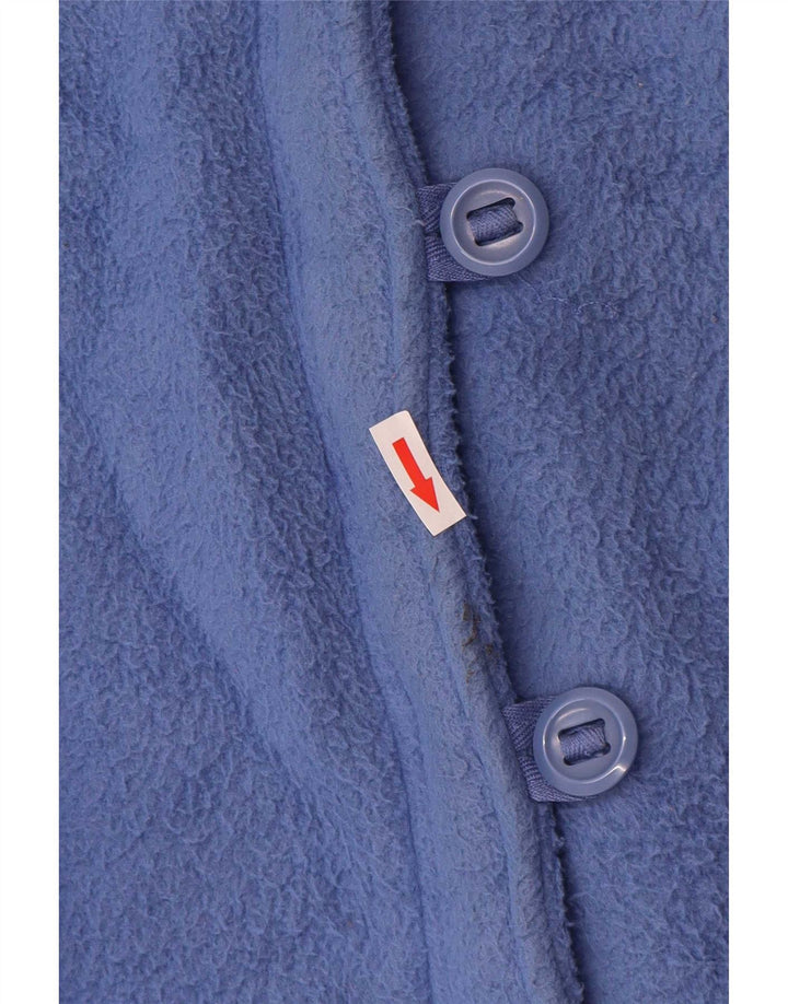 Marks & Spencer Veste polaire pour femme UK 14 Large Bleu Polyester