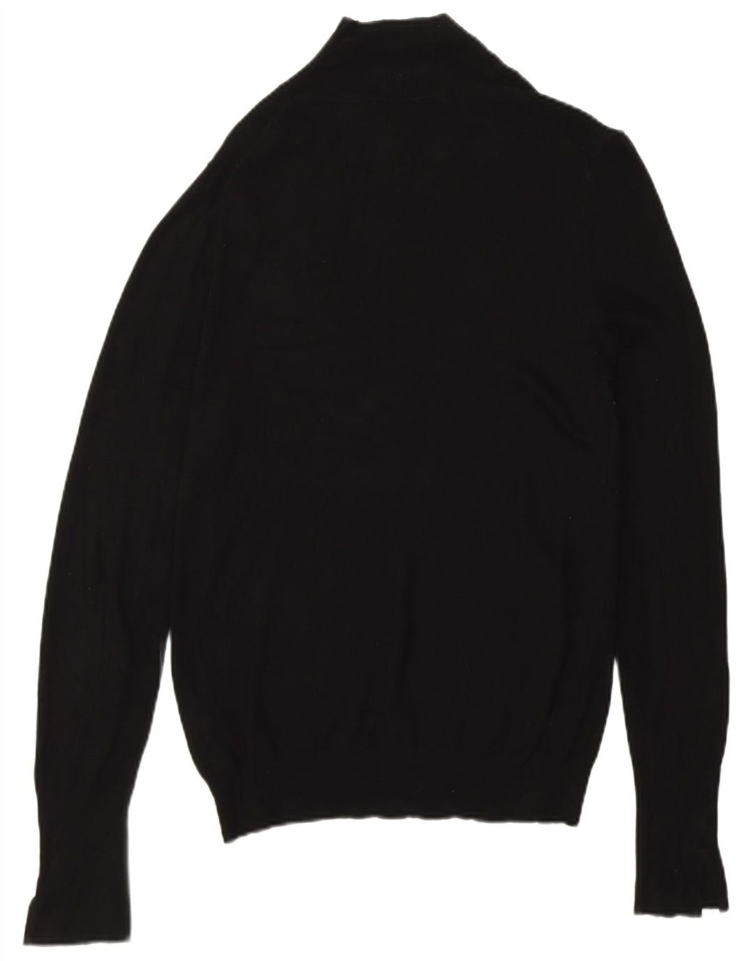Zara Pull col roulé pour femme UK 14 Medium Noir Viscose