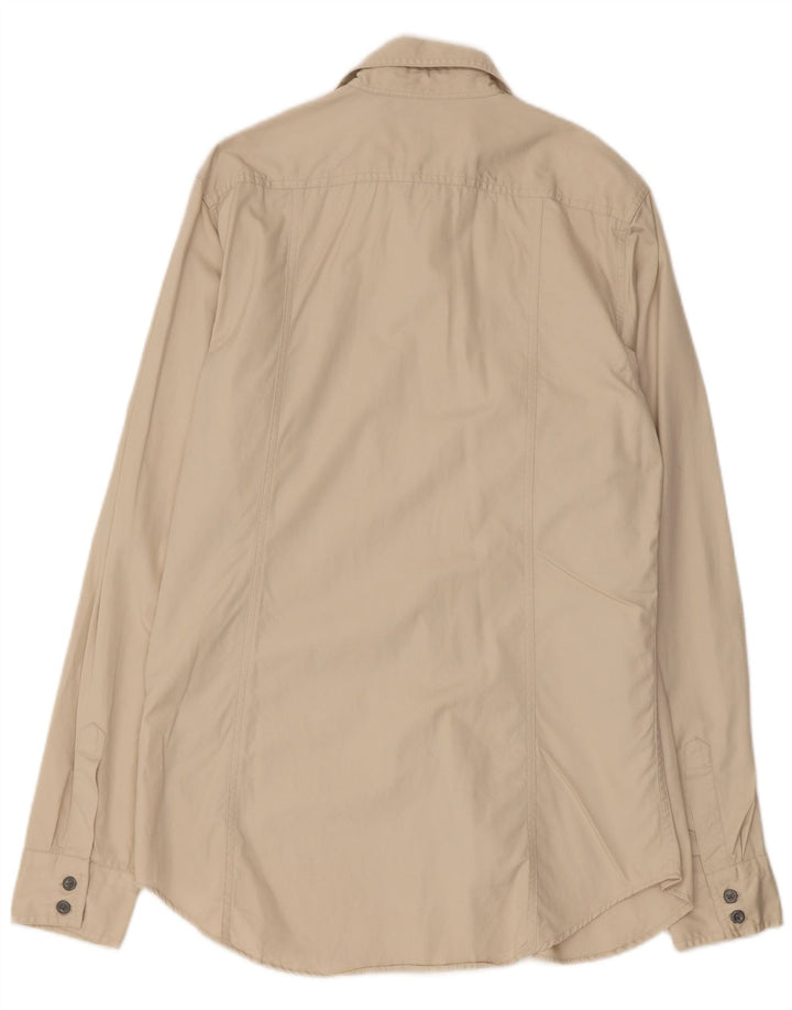 CALVIN KLEIN JEANS Chemise Homme Large Beige Coton