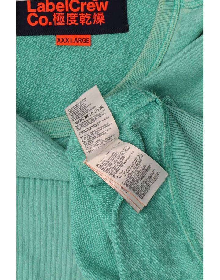 Superdry Sweat-shirt pour homme en coton vert 3XL