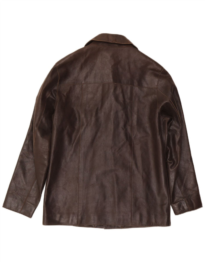 Helium Veste en cuir pour homme UK 38 Marron moyen