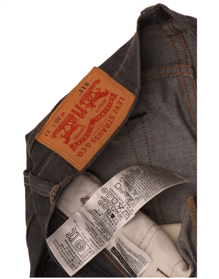Levi's Jean Slim 511 Homme W30 L32 Gris Coton
