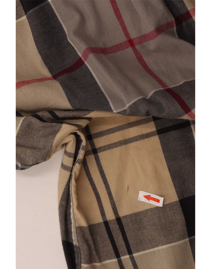 Barbour Chemise Coupe Ajustée Homme Grand Coton à Carreaux Beige