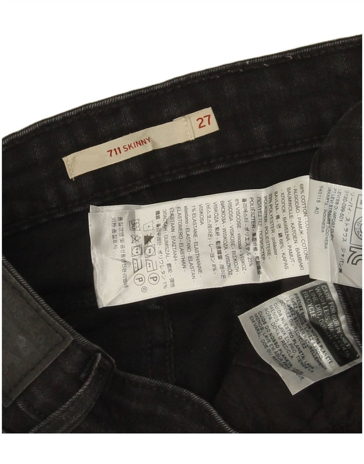 LEVI'S Jean Skinny 711 Femme W27 L27 Coton Noir