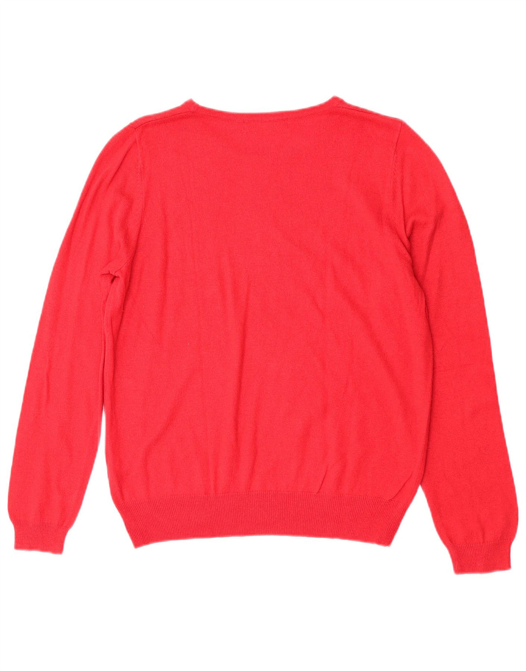 Marks & Spencer Pull graphique à col rond pour femme UK 14 Rouge moyen