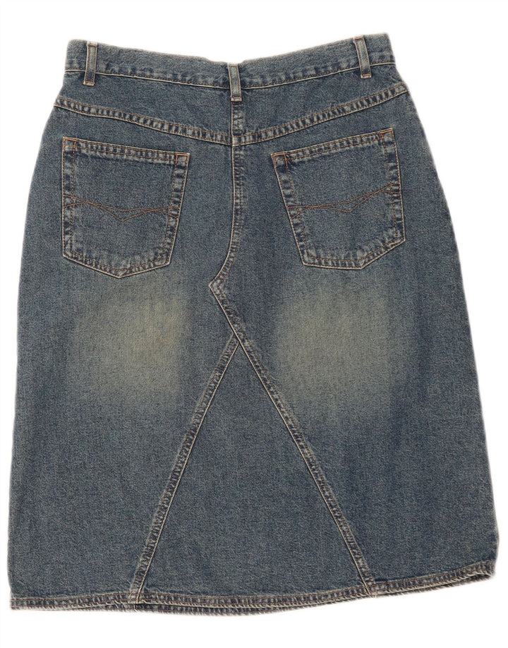 Marks & Spencer Jupe en jean pour femme UK 14 Medium W30 Bleu Coton