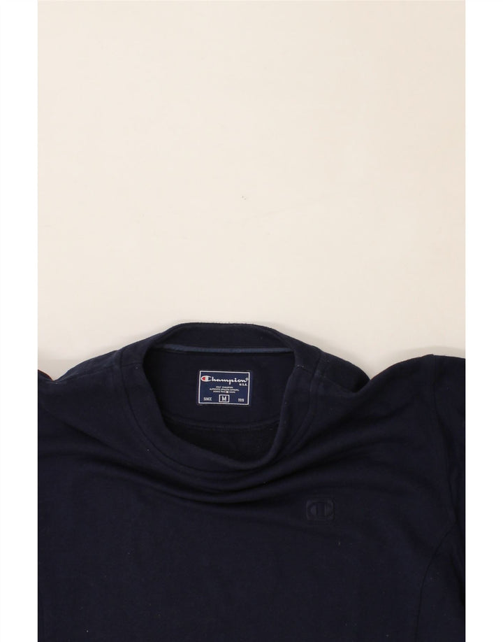 CHAMPION Womens Sweatshirt Jumper UK 14 Medium Navy Blue Cotton Vintage Champion and Second-Hand Champion from Messina Hembry 