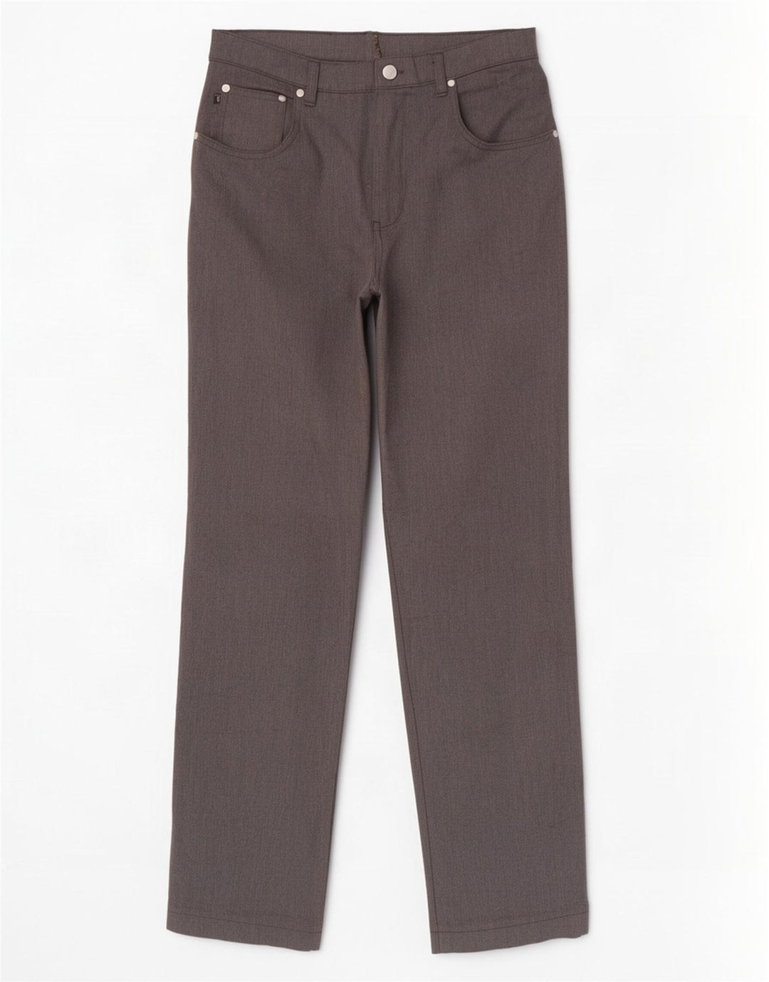 Trussardi Pantalon décontracté droit W35 L32 Gris Polyester