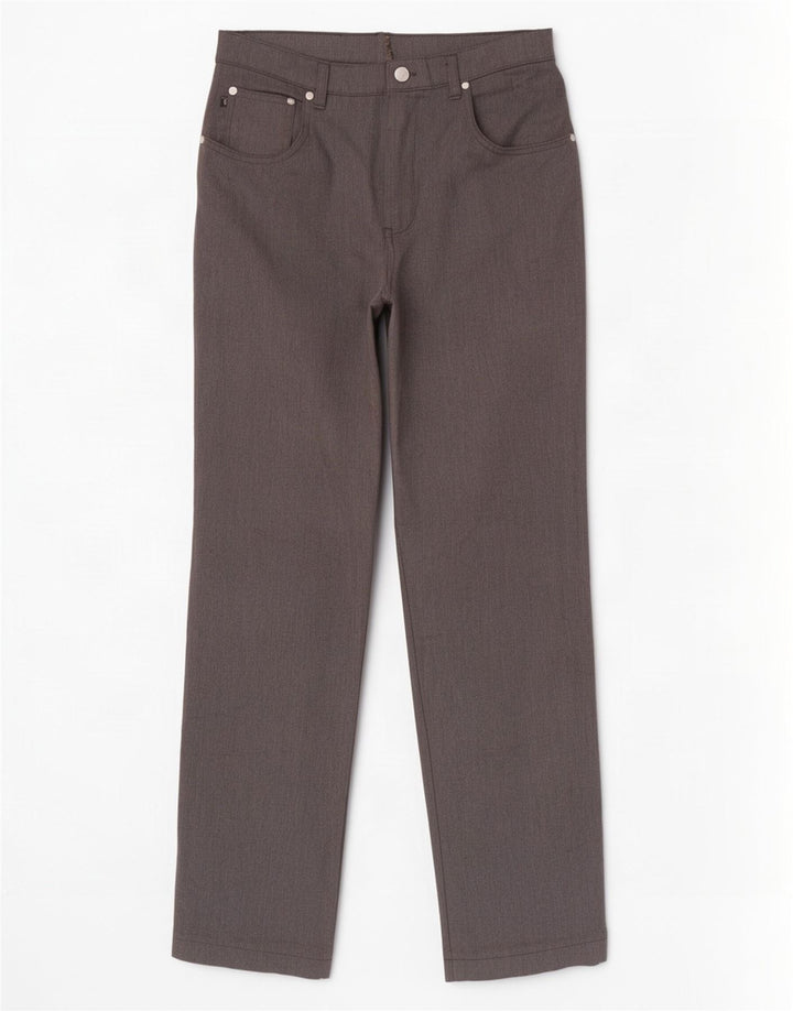Trussardi Pantalon décontracté droit W35 L32 Gris Polyester