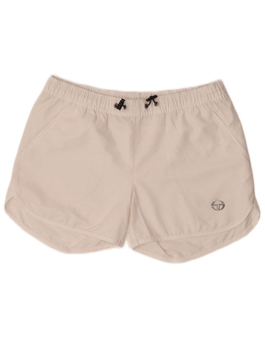 Sergio Tacchini Short de sport pour femme IT 44 Polyester blanc moyen