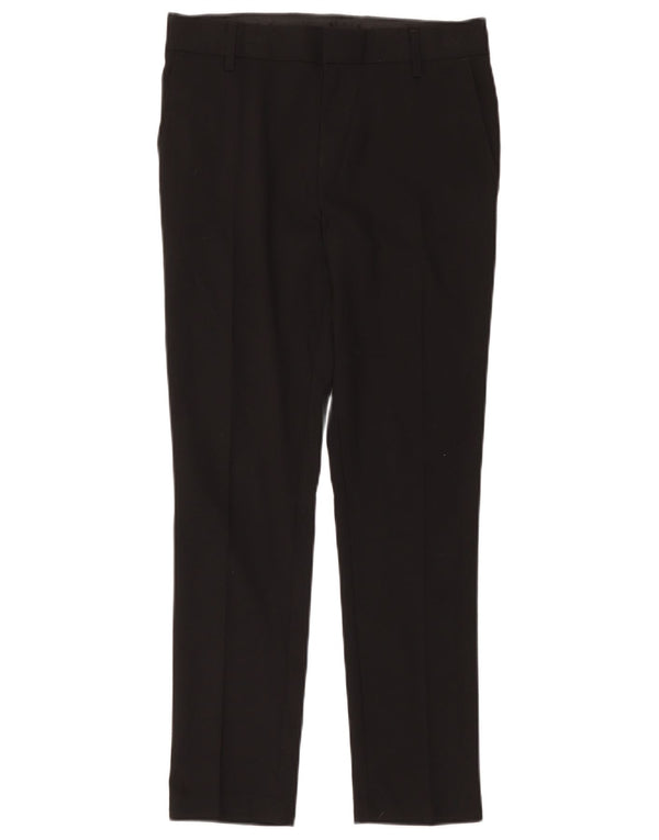 Marks & Spencer Pantalon de Costume Slim Garçon 12-13 ans W32 L27 Noir Polyester