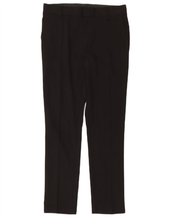 Marks & Spencer Pantalon de Costume Slim Garçon 12-13 ans W32 L27 Noir Polyester