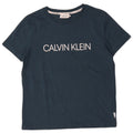 Calvin Klein T-Shirt Graphique Homme Bleu Marine Moyen Coton