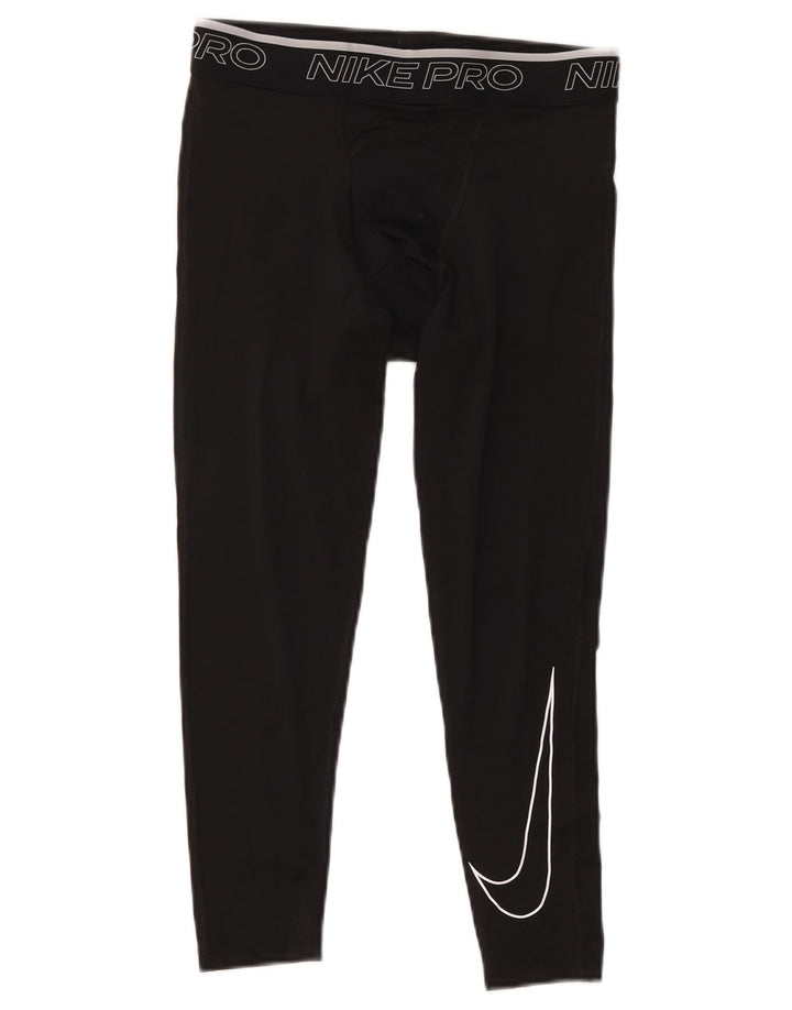 Nike Legging Capri Dri Fit Graphic Homme Noir Moyen Polyester