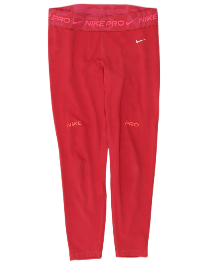 Nike Legging Capri Dri Fit Graphic pour femme UK 14 Large Rose Polyester