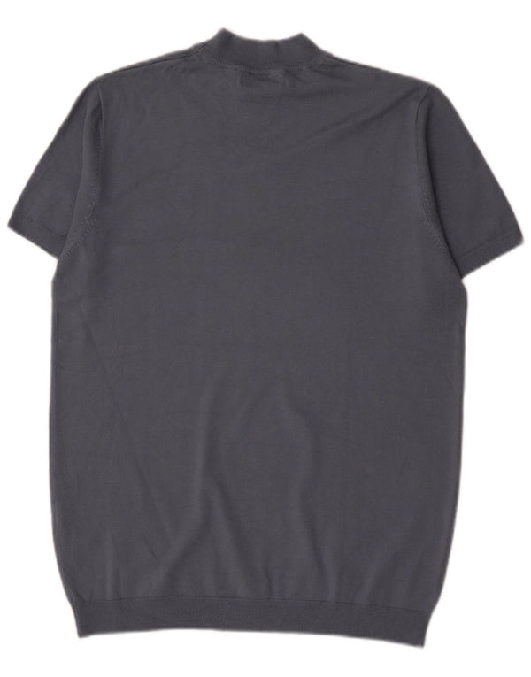 Zara Homme T-Shirt Top Bleu Moyen Viscose
