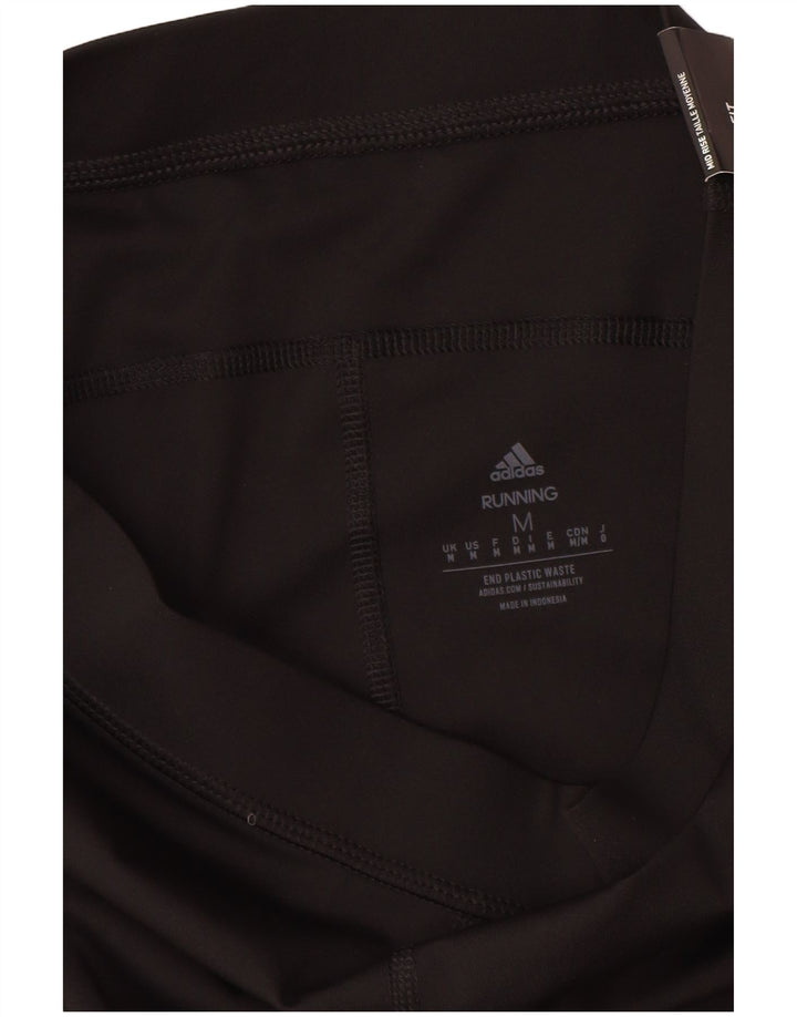 Adidas Femmes Aeroready Leggings UK 12 Moyen Noir Polyester