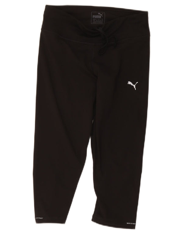 Puma Pantalon de survêtement Capri Femme UK 10 Small Noir Polyester