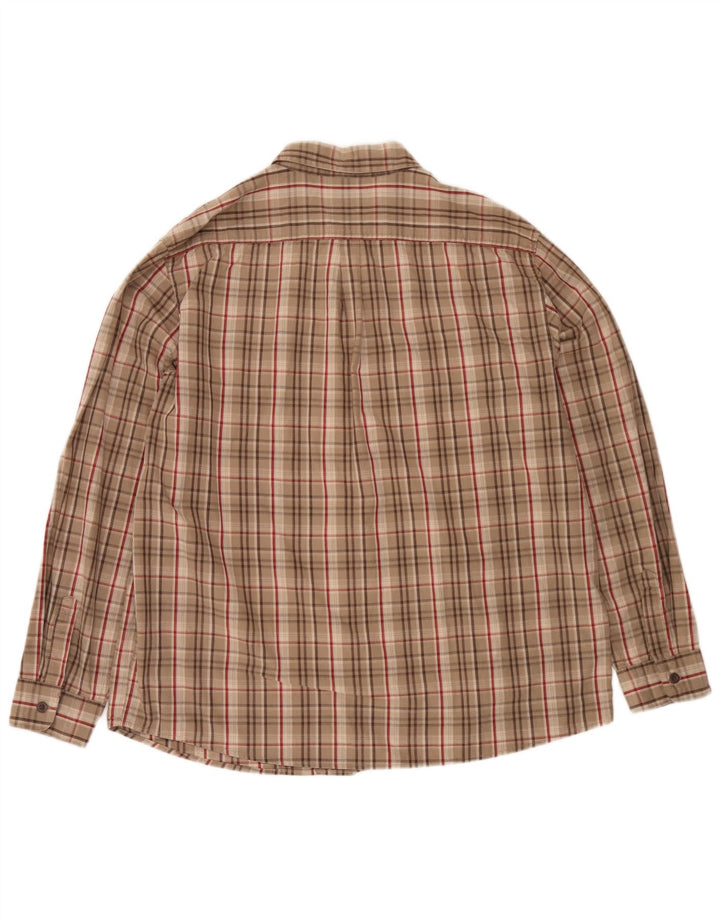 Wrangler Chemise Homme XL Beige Carreaux Coton