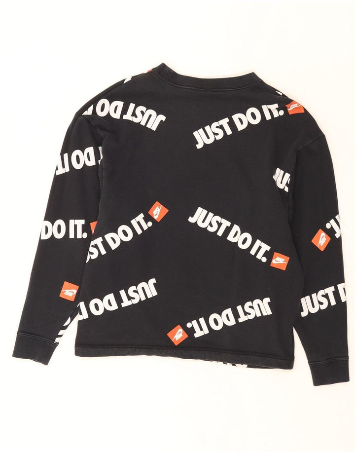 Nike Sweat à capuche graphique pour homme Petit coton noir