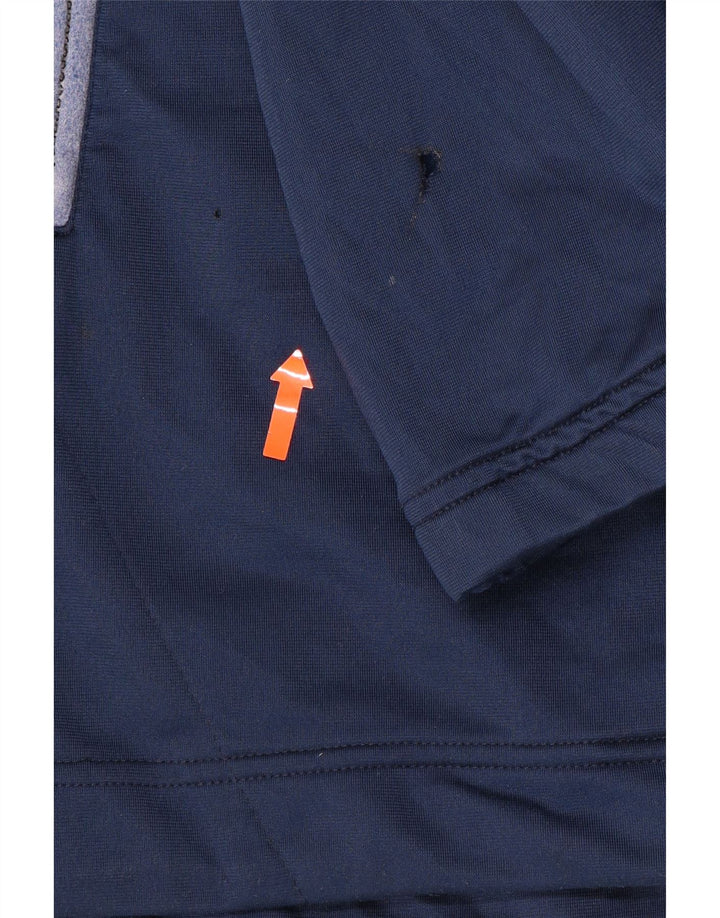 ASICS Veste de survêtement graphique pour hommes XL Bleu marine Colourblock