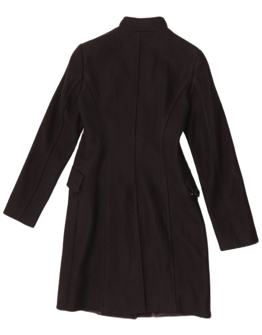 Benetton Pardessus Femme IT 42 Laine Noir Moyen