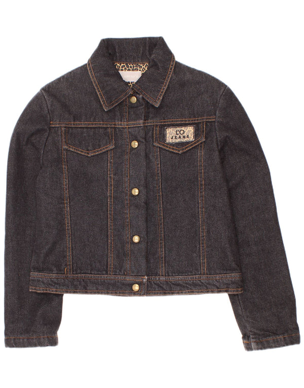 Lorena'O Veste en jean fille 8-9 ans Gris Coton