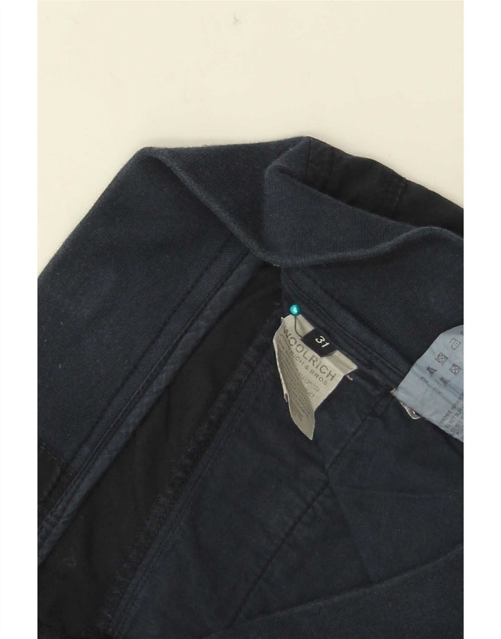 Woolrich Pantalon Droit Femme W31 L31 Bleu Marine Coton