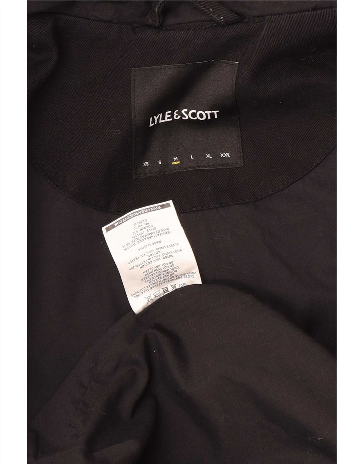 Lyle & Scott Veste bomber à capuche pour homme UK 38 Medium Noir Coton