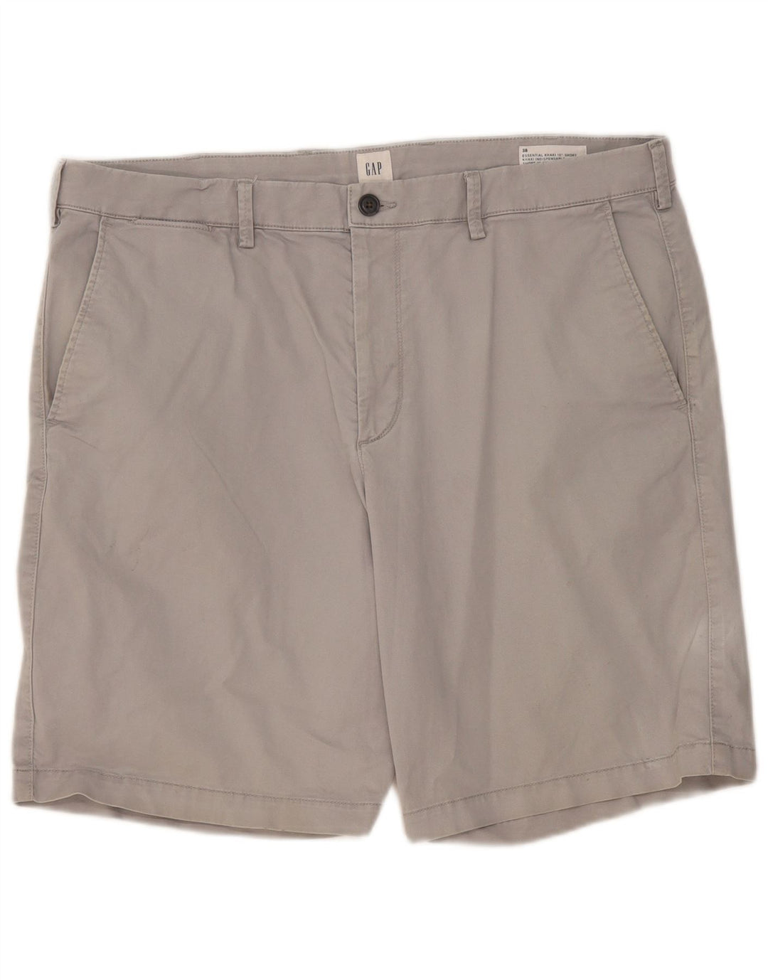 GAP Short Chino Homme W38 XL Gris Coton