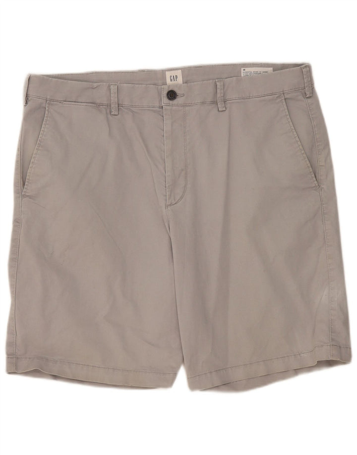 GAP Short Chino Homme W38 XL Gris Coton
